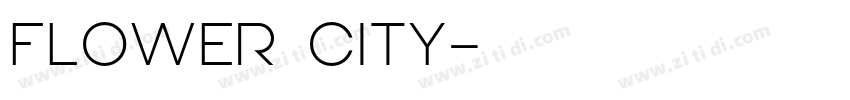 flower city字体转换